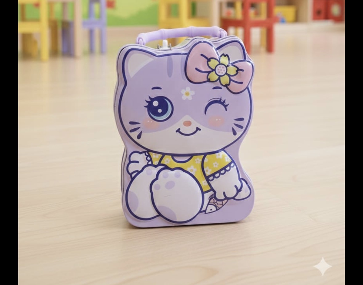 Metal Kitty Piggy Bank