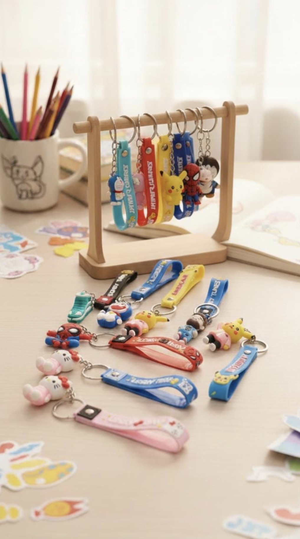 Mix Chracter Keyrings for Kids