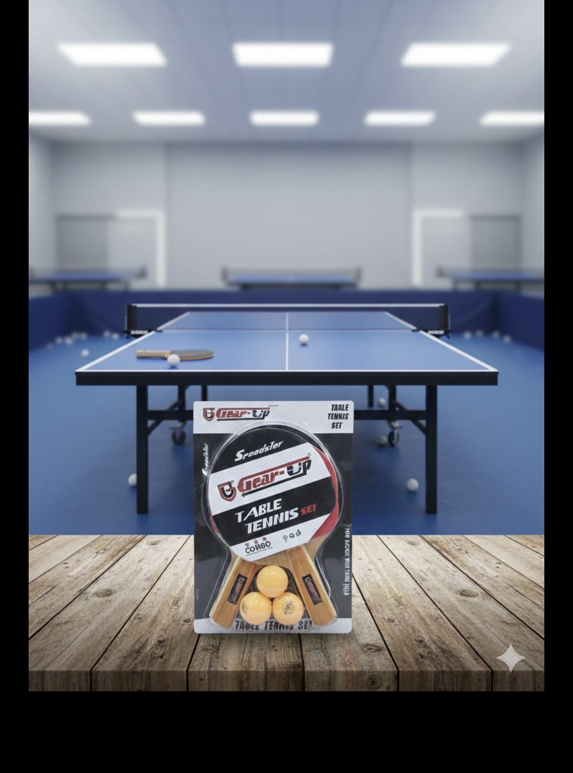Table Tennis Set in Wooden