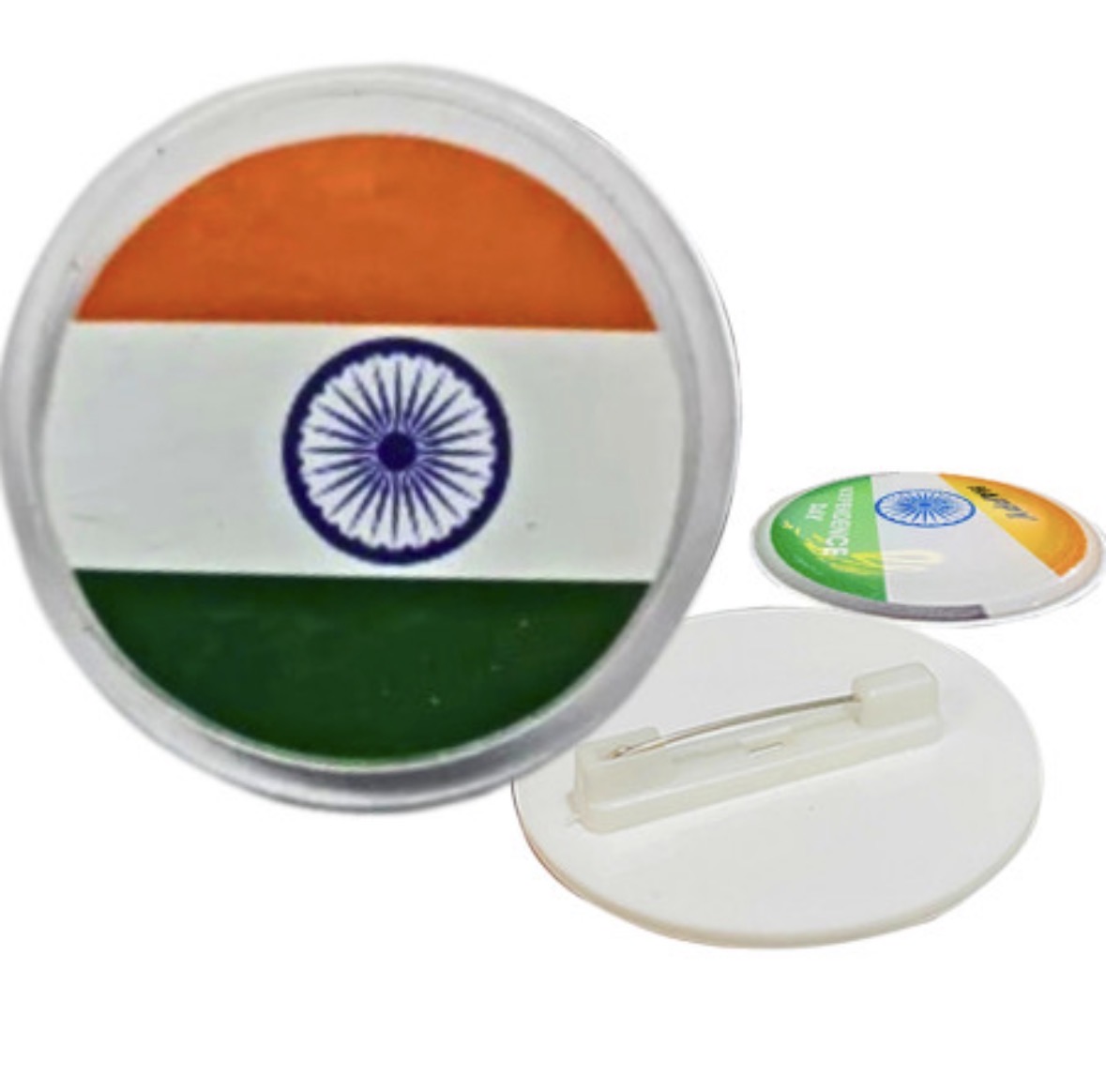 Tricolour flag badges- 1pc
