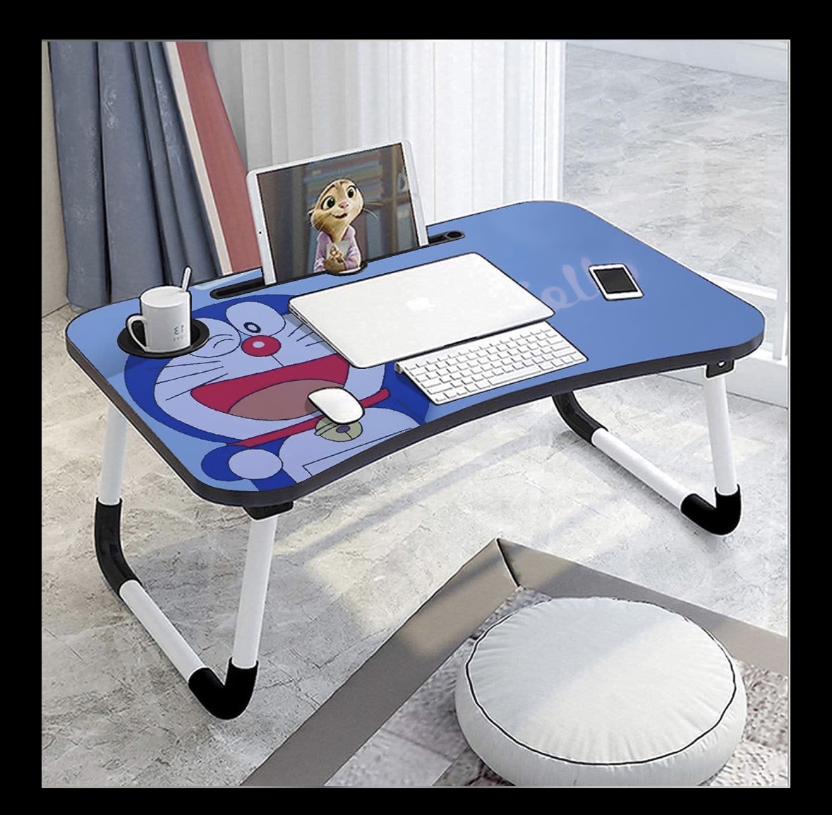Bed Table with Cartoon Print