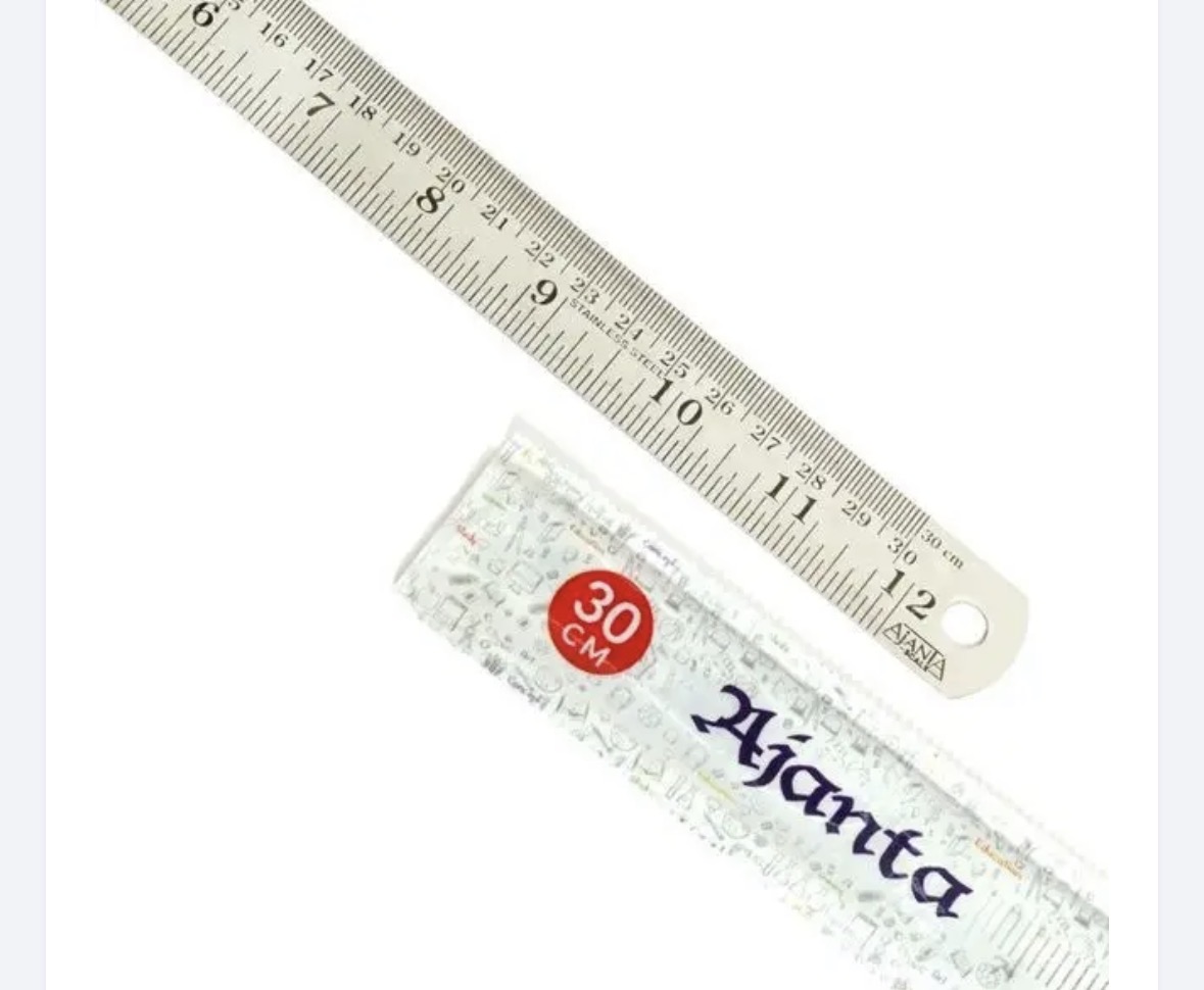 30 CM Ajanta Steel Ruler Scale