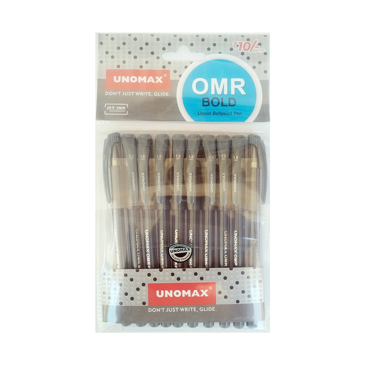 Unomax OMR Bold Pen - Ballpoint Pen (10 pc)