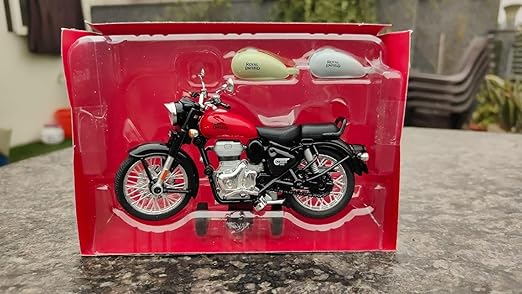 Die Cast Model Enfield Motorcycle Toy - Pull Back Toys - Centy