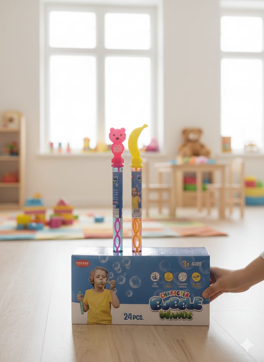 Character Bubble Sticks, hand Bubbles