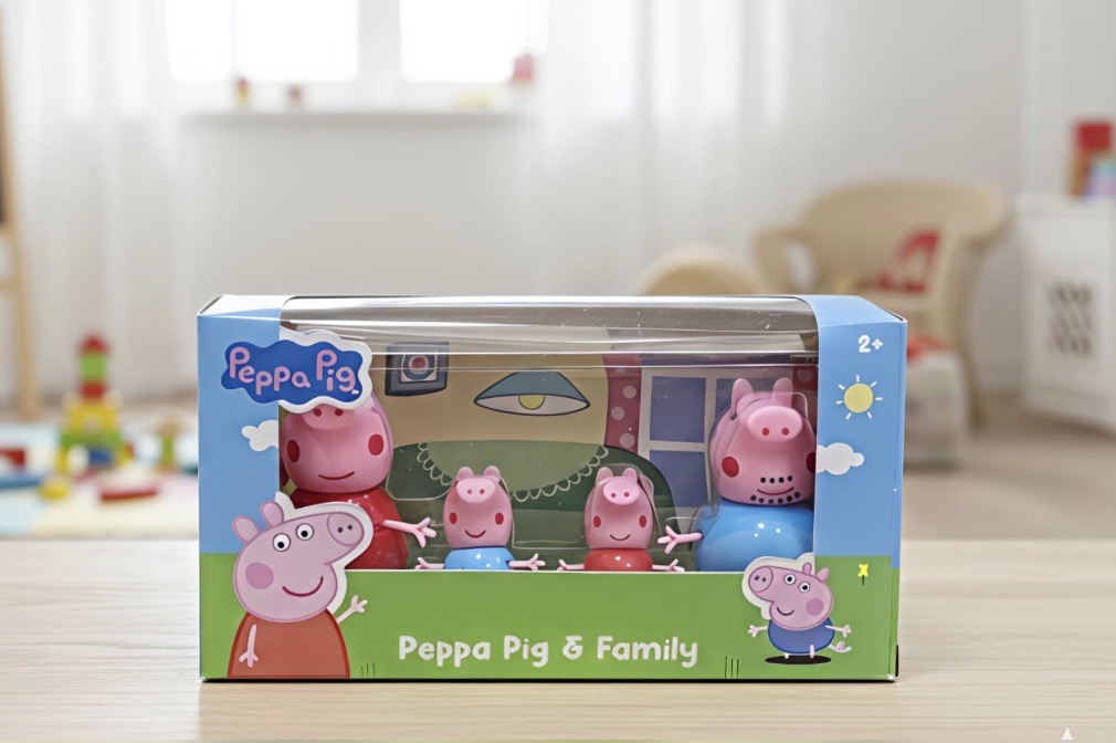 Papa Pepa Pig Set of 4 Family Members - gift pack