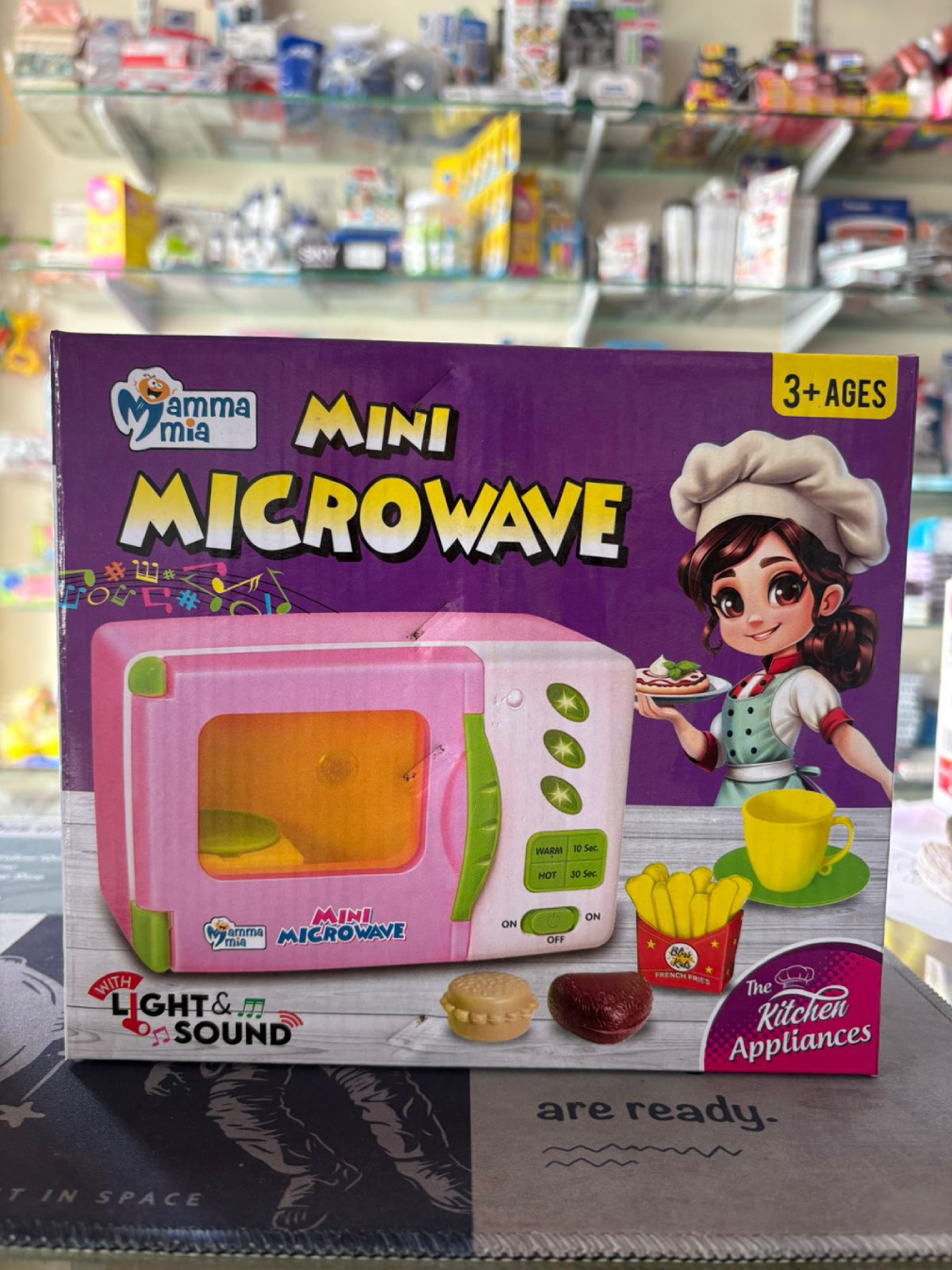 Mamma Mia Mini Microwave Role Play Toy - Multicolour