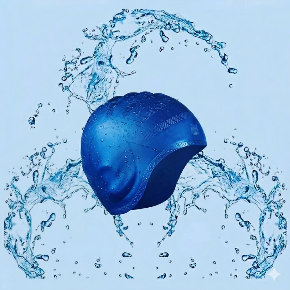 Sports silicone swimming cap SC-3