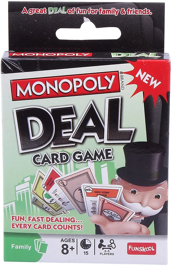 Monopoly Deal Card Game ,Fun Cards Game for Families and Kids